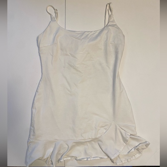 Princess Polly Kiribati White Ruffle Mini Dress 10 - Picture 2 of 7